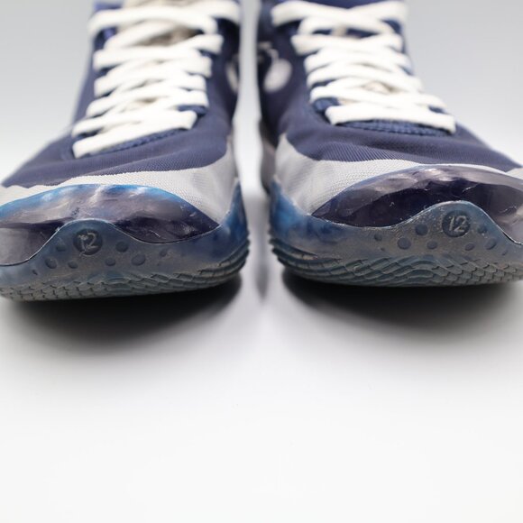 Nike KD 12th Edition 2019-2020 Kevin Wayne Durant Size 8.5 Navy Blue - Picture 3 of 9